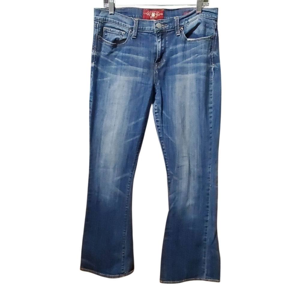 Lucky Brand Sofia Boot Women’s Blue Denim Jeans Size 14/32 Reg.